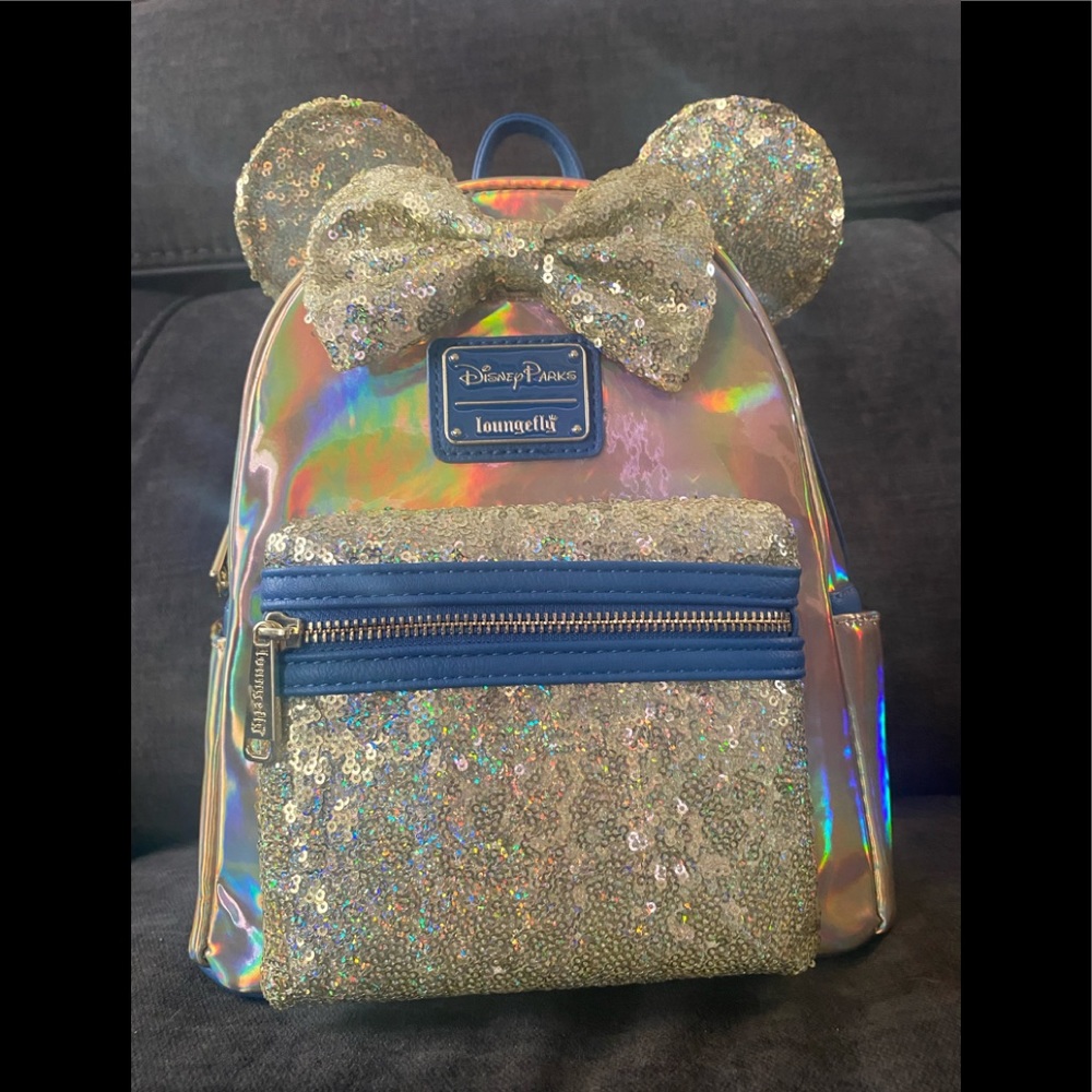 Disney Parks Earidescent / Iridescent Gold 50th Anniversary Loungefly
